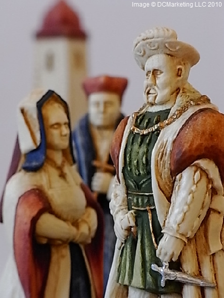 Henry VIII Hand Painted Theme Chess Set